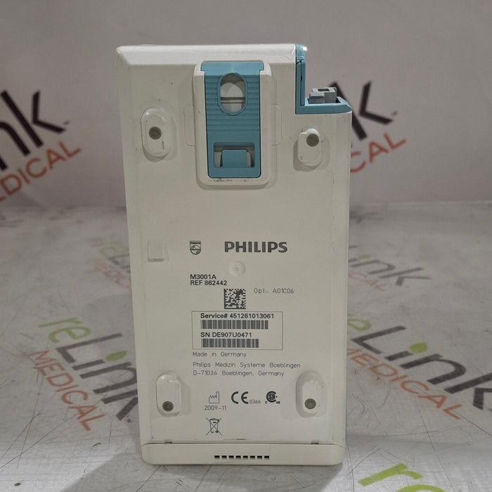 Philips M3001A-A01C06 Fast SpO2, NIBP, ECG, Temp, IBP MMS Module