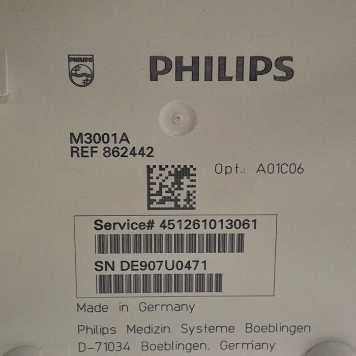 Philips M3001A-A01C06 Fast SpO2, NIBP, ECG, Temp, IBP MMS Module