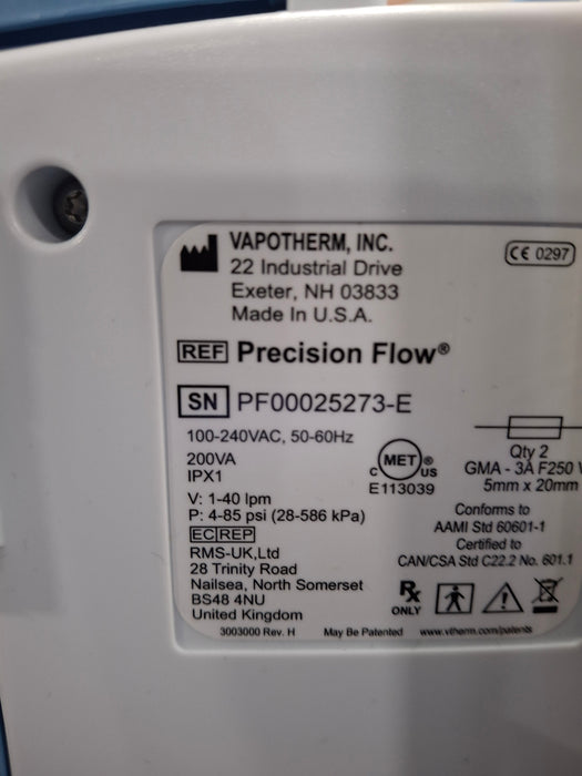 Vapotherm Precision Flow Plus Meter Humidifier