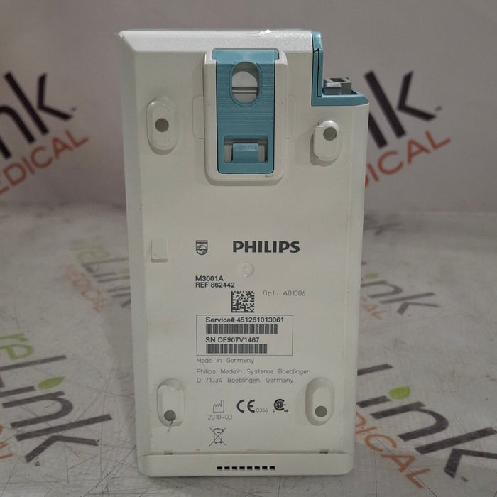 Philips M3001A-A01C06 Fast SpO2, NIBP, ECG, Temp, IBP MMS Module