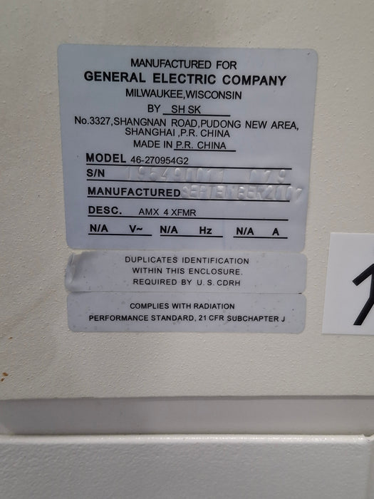 GE Healthcare AMX 4 Plus Portable X-Ray Unit