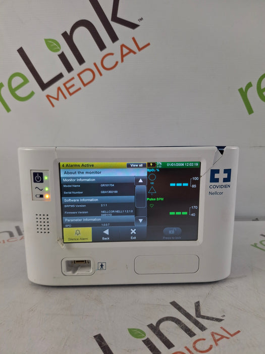 Covidien GR101704 Bedside Respiratory Patient Monitoring System