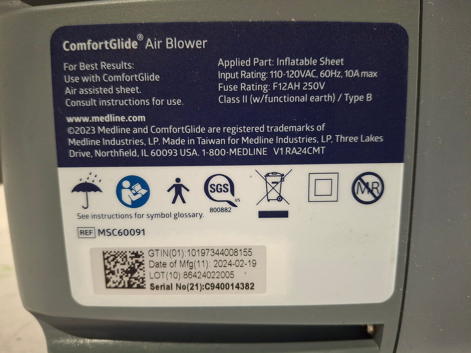 Medline Medline ComfortGLIDE Air Blower Fitness and Rehab Equipment reLink Online