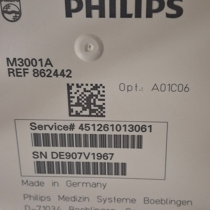 Philips Philips M3001A-A01C06 Fast SpO2, NIBP, ECG, Temp, IBP MMS Module Patient Monitors reLink Online