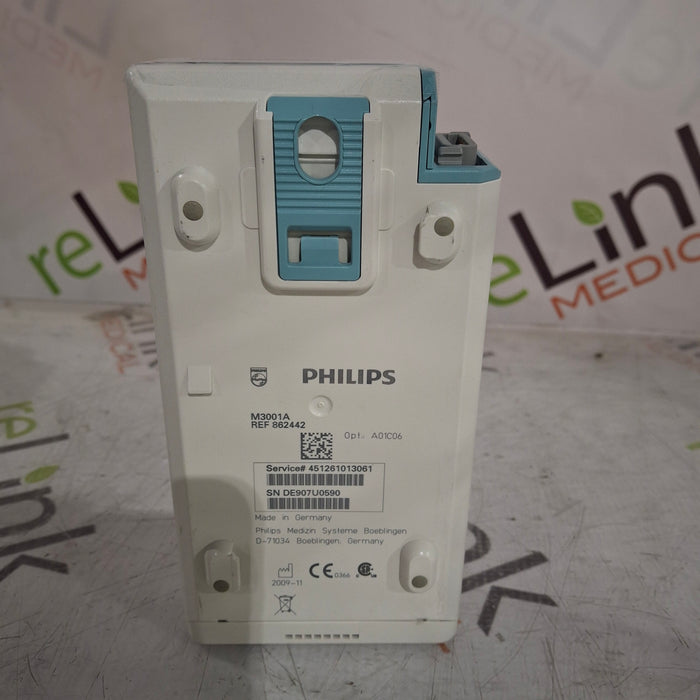 Philips Philips M3001A-A01C06 Fast SpO2, NIBP, ECG, Temp, IBP MMS Module Patient Monitors reLink Online
