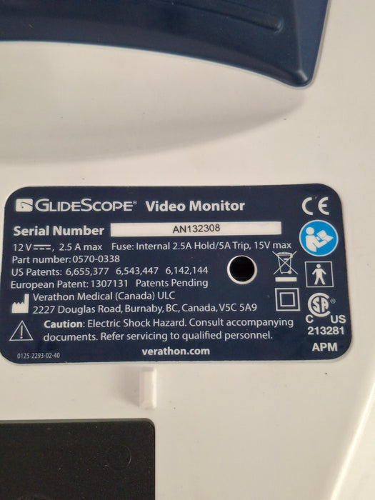 Verathon Medical, Inc Glidescope Video Laryngoscope