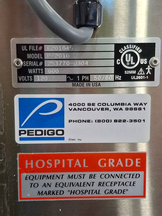 Pedigo Products, Inc. Pedigo Products, Inc. P-2010 Warming Cabinet Medical Furniture reLink Online