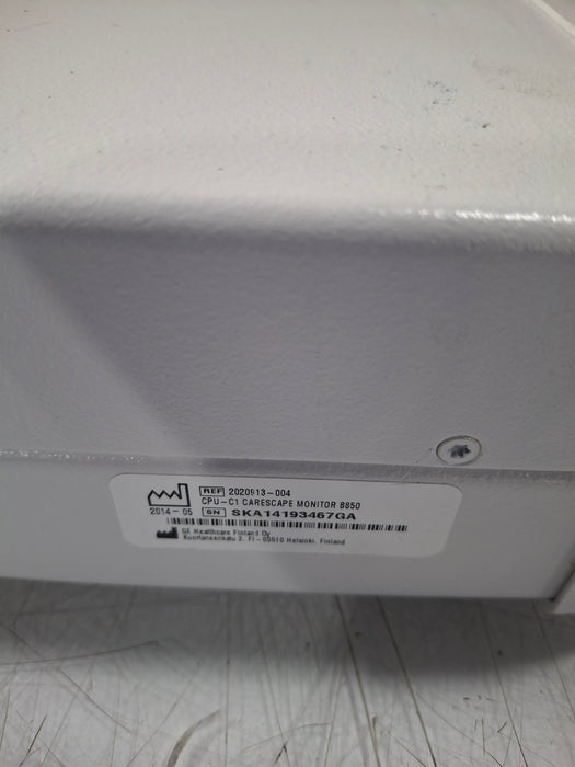 GE Healthcare GE Healthcare Carescape B850 CPU Unit Patient Monitors reLink Online