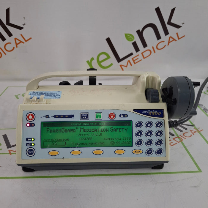 Smiths Medical Smiths Medical Medfusion 3500 Version 4 Syringe Infusion Pump Infusion Pump reLink Online