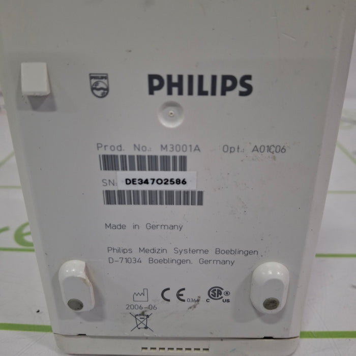 Philips M3001A-A01C06 Fast SpO2, NIBP, ECG, Temp, IBP MMS Module