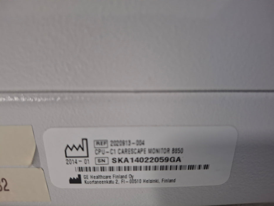GE Healthcare GE Healthcare Carescape B850 CPU Unit Patient Monitors reLink Online