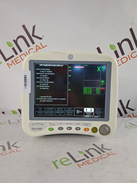 GE Healthcare GE Healthcare Dash 4000 - GE/Nellcor SpO2 Patient Monitor Patient Monitors reLink Online