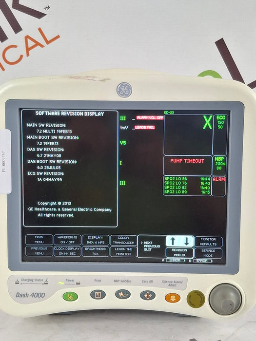 GE Healthcare GE Healthcare Dash 4000 - GE/Nellcor SpO2 Patient Monitor Patient Monitors reLink Online