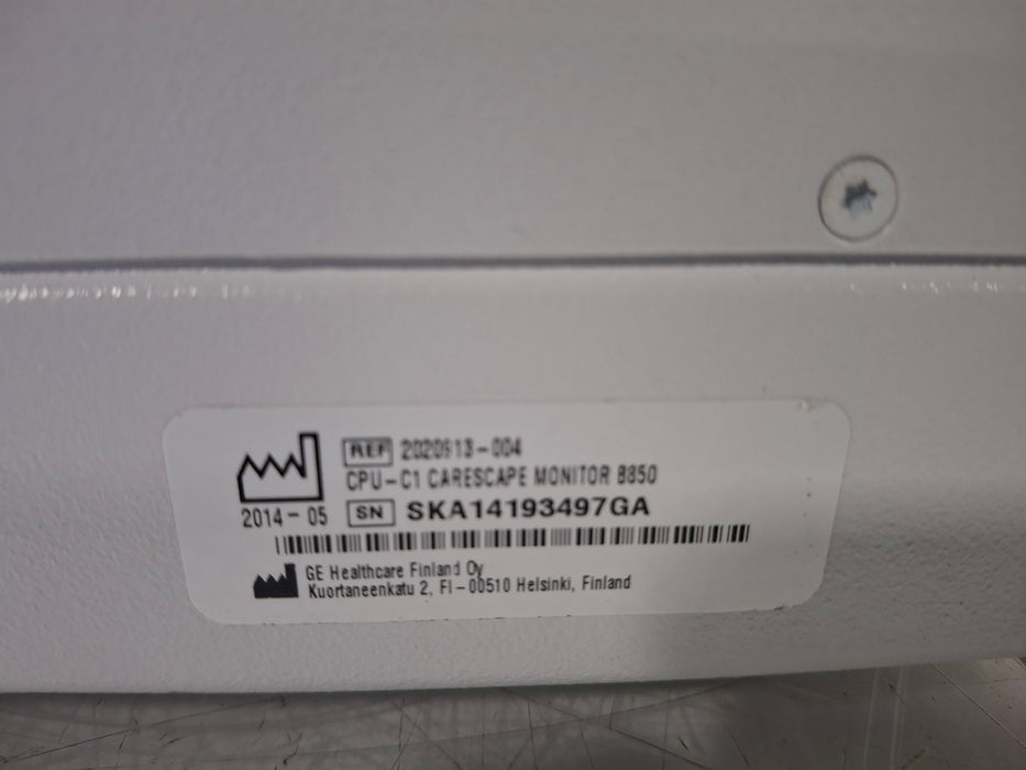 GE Healthcare GE Healthcare Carescape B850 CPU Unit Patient Monitors reLink Online