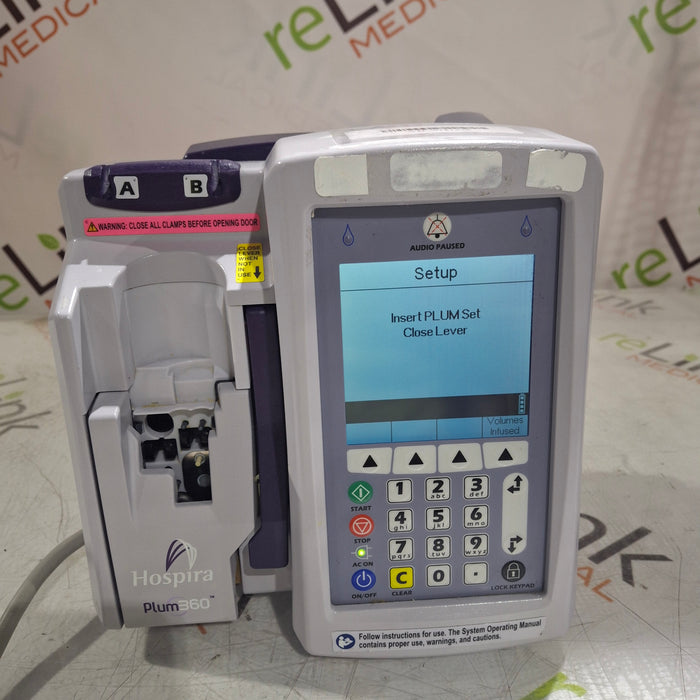 Hospira Hospira / ICU Medical Plum 360 Infusion Pump Infusion Pump reLink Online