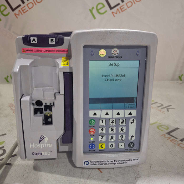 Hospira Hospira / ICU Medical Plum 360 Infusion Pump Infusion Pump reLink Online