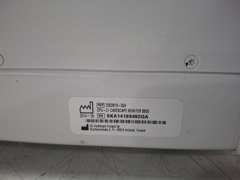 GE Healthcare GE Healthcare Carescape B850 CPU Unit Patient Monitors reLink Online