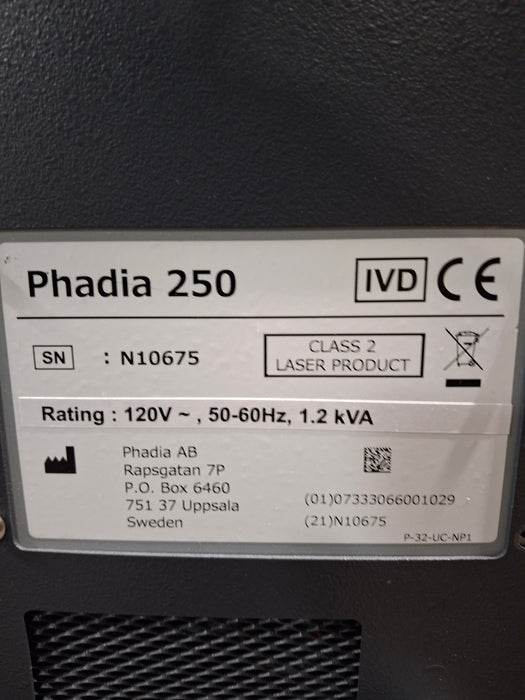 Thermo Scientific Thermo Scientific Phadia 250 Immunoassay Analyzer Research Lab reLink Online
