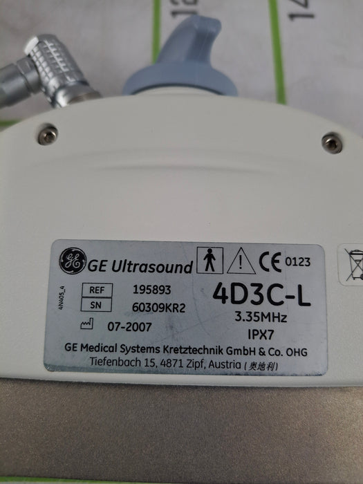 GE Healthcare 4D3C-L  4D Curved Array Transducer