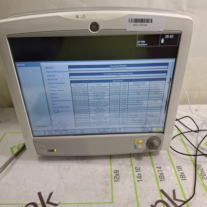 GE Healthcare GE Healthcare Carescape B650 Neonatal Care Patient Monitor Patient Monitors reLink Online