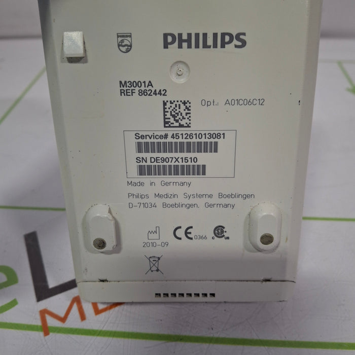 Philips M3001A-A01C06 Fast SpO2, NIBP, ECG, Temp, IBP MMS Module