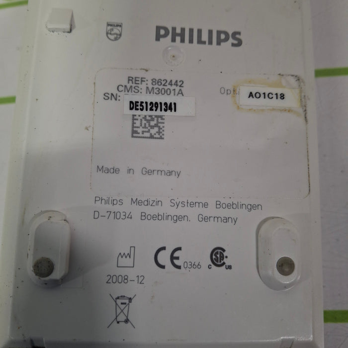 Philips M3001A-A01C06 Fast SpO2, NIBP, ECG, Temp, IBP MMS Module