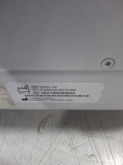 GE Healthcare Carescape B850 CPU Unit