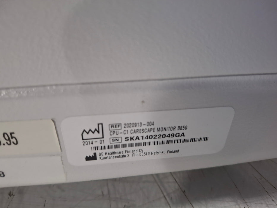 GE Healthcare Carescape B850 CPU Unit
