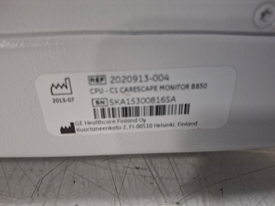 GE Healthcare GE Healthcare Carescape B850 CPU Unit Patient Monitors reLink Online
