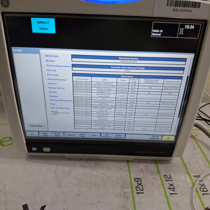 GE Healthcare GE Healthcare Carescape B450 Critical Care Patient Monitor Patient Monitors reLink Online