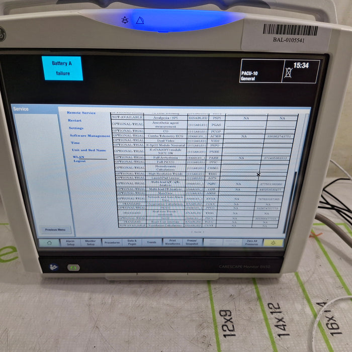 GE Healthcare GE Healthcare Carescape B450 Critical Care Patient Monitor Patient Monitors reLink Online