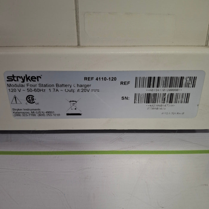 Stryker 4110-120 Four Station Battery Charger