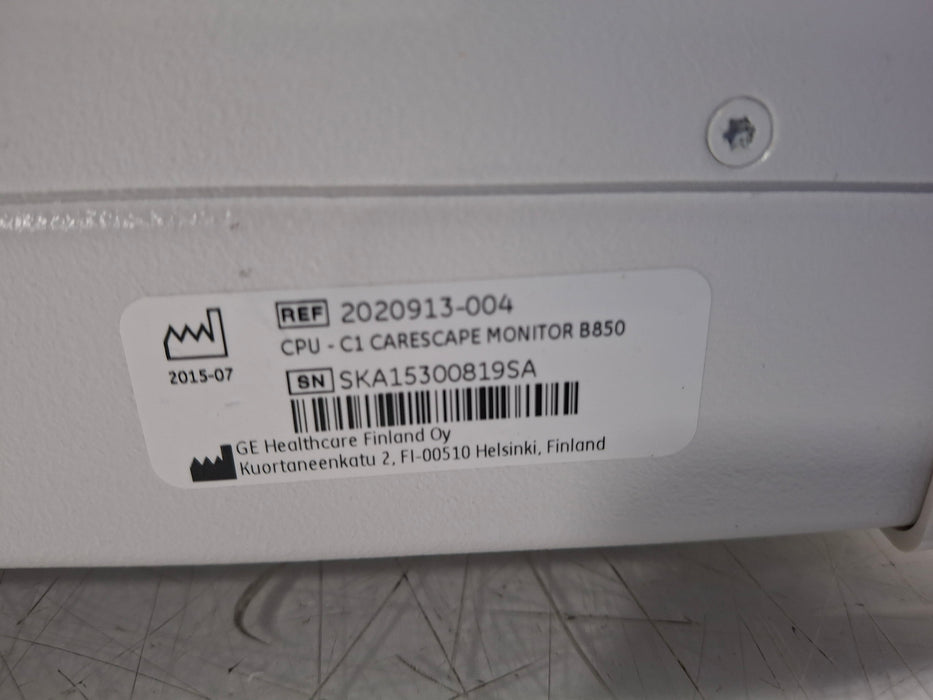 GE Healthcare GE Healthcare Carescape B850 CPU Unit Patient Monitors reLink Online
