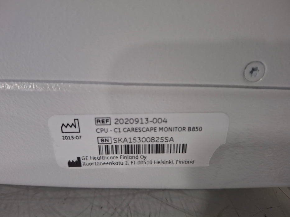 GE Healthcare Carescape B850 CPU Unit