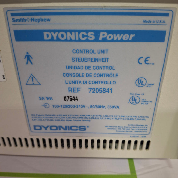 Smith & Nephew Smith & Nephew Dyonics Power 7205841 Shaver Console Surgical Power Instruments reLink Online