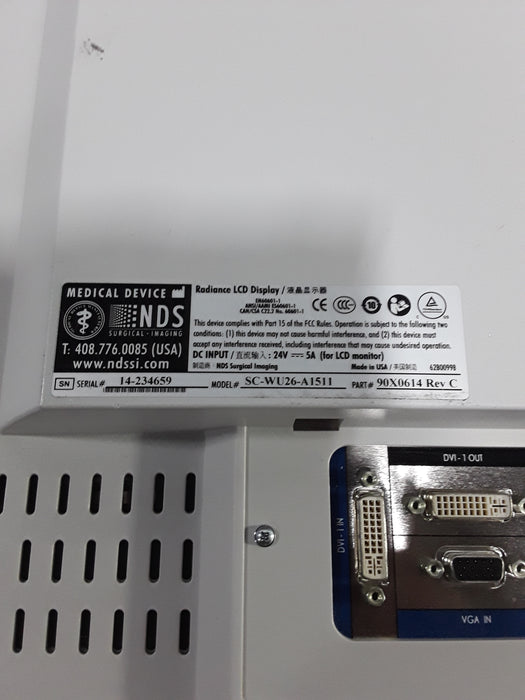 NDS Surgical Imaging NDS Surgical Imaging SCWU26A1511 26" Medical Monitor Rigid Endoscopy reLink Online