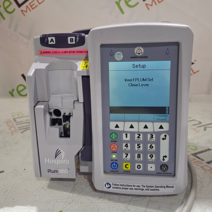 Hospira Hospira / ICU Medical Plum 360 Infusion Pump Infusion Pump reLink Online
