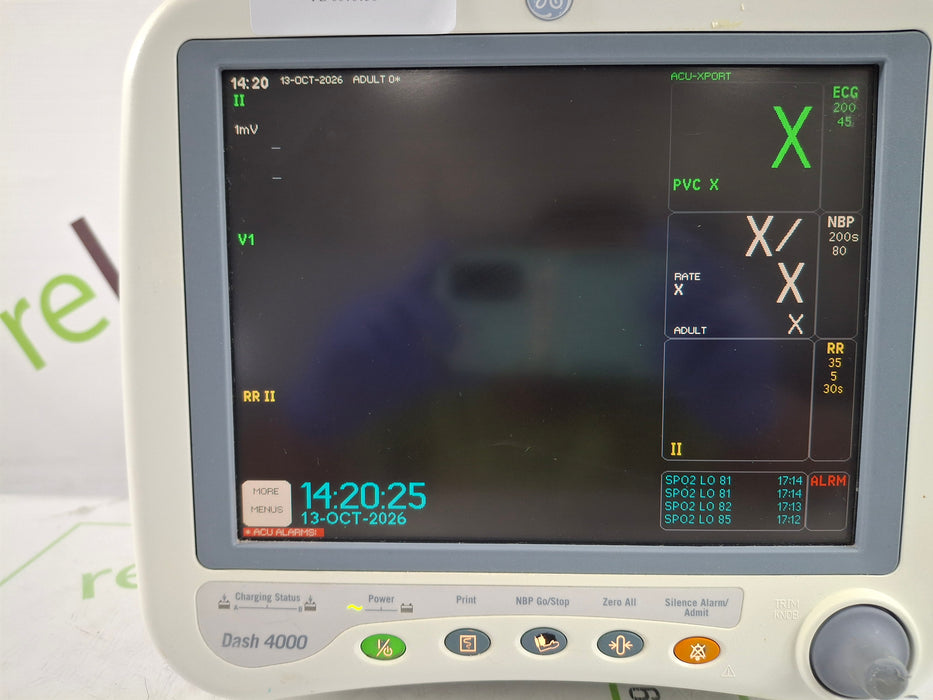 GE Healthcare GE Healthcare Dash 4000 - GE/Nellcor SpO2 Patient Monitor Patient Monitors reLink Online