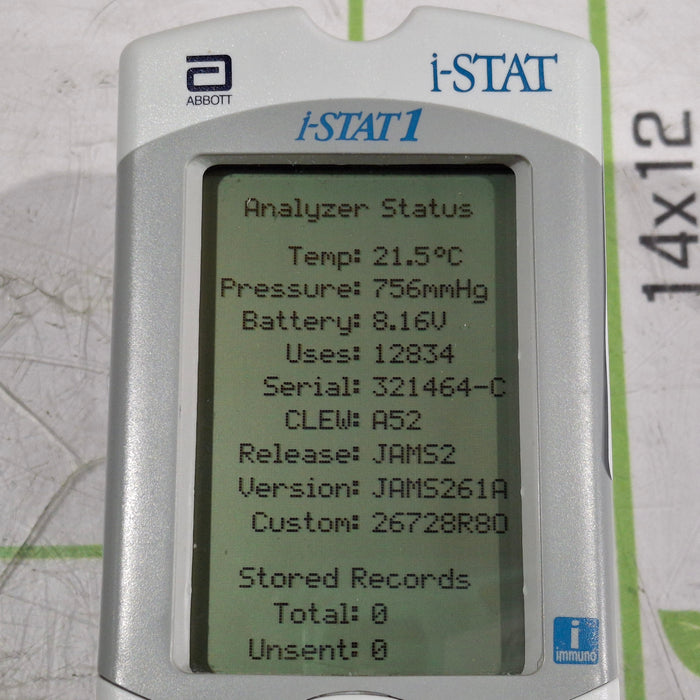 Abbott Abbott i-Stat 1 300G Wireless Blood Analyzer Clinical Lab reLink Online