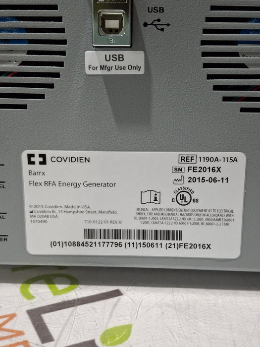 Covidien Covidien Flex RFA Energy Generator Electrosurgical Units reLink Online