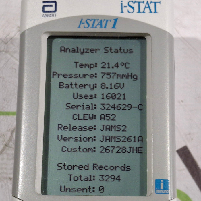 Abbott Abbott i-Stat 1 300G Wireless Blood Analyzer Clinical Lab reLink Online