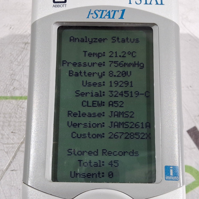 Abbott Abbott i-Stat 1 300G Wireless Blood Analyzer Clinical Lab reLink Online