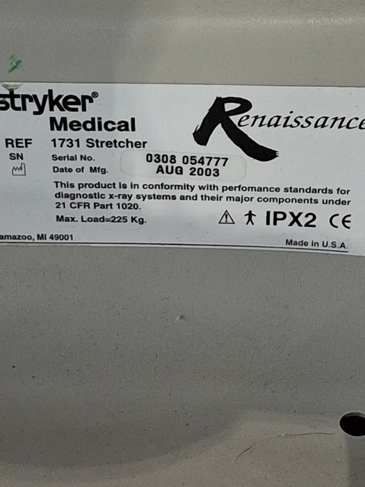 Stryker 1731 Stretcher