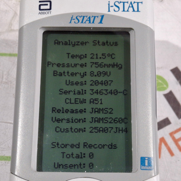 Abbott i-Stat 1 300G Wireless Blood Analyzer