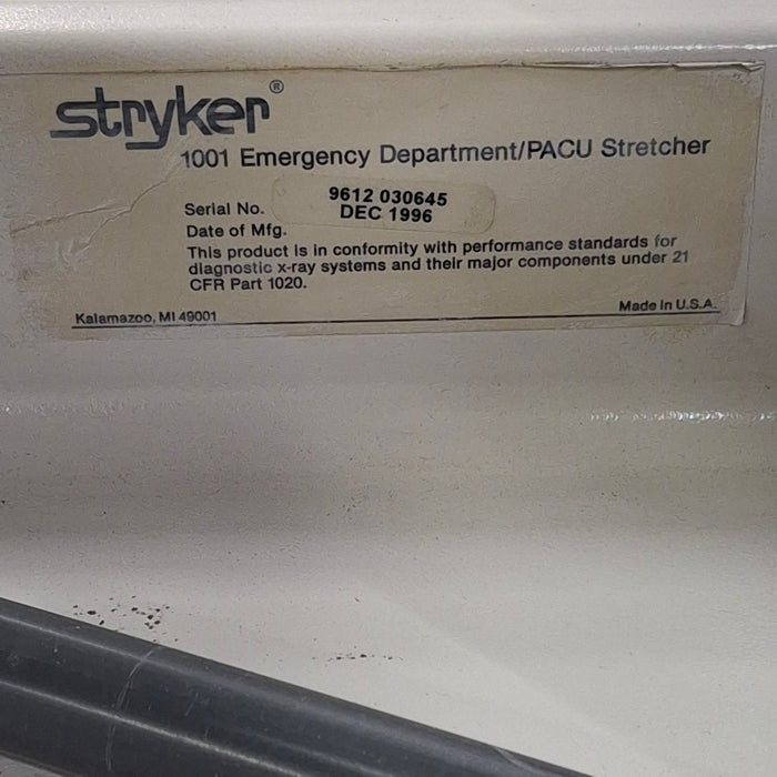Stryker 1001 ED/PACU Stretcher