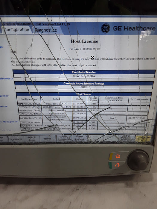 GE Healthcare Carescape B650 Anesthesia Care Patient Monitor