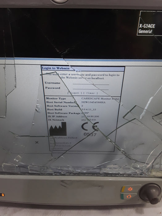 GE Healthcare Carescape B650 Anesthesia Care Patient Monitor