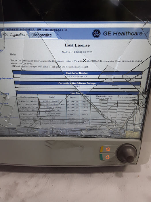 GE Healthcare Carescape B650 Anesthesia Care Patient Monitor