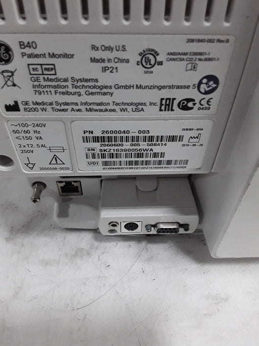GE Healthcare B40 Patient Monitor