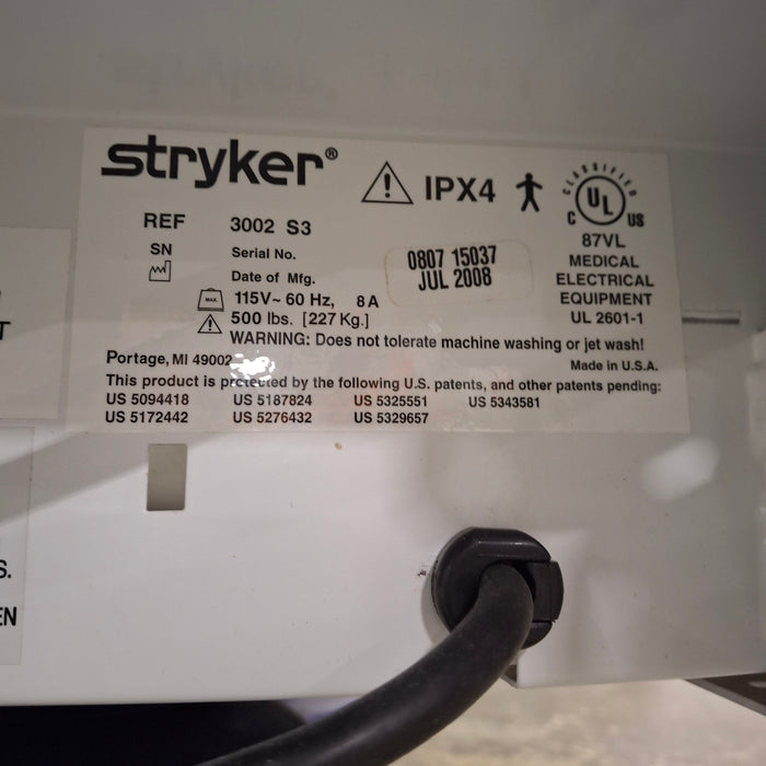 Stryker Secure III 3002 Hospital Bed